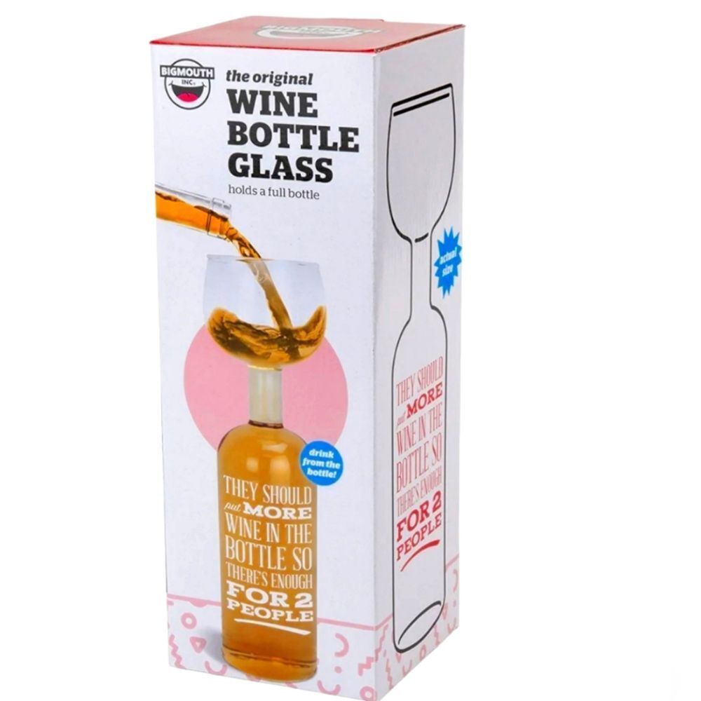 BigMouth Inc. Ultimate Wine Bottle Glass – Holds an entire Bottle of Wine